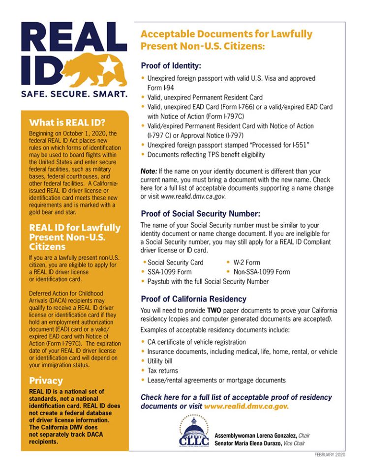 Assemblymember Luz Rivas - REAL ID Act