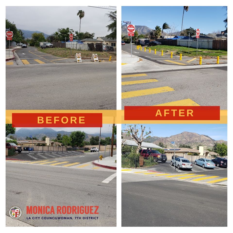 Councilwoman Monica Rodriguez - curb cuts at the intersection of Herrick Ave. & Ararat St.
