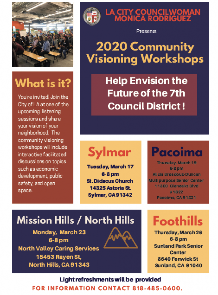 Sunland-Tujunga Neighborhood Council - 2020 Community Visioning Workshhops