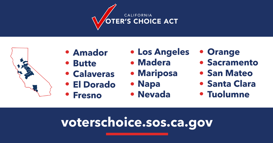 California Secretary of State - Vote Centers in 15 Counties