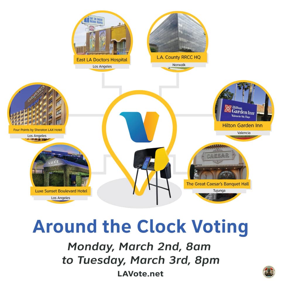 Assemblymember Luz Rivas - 24 hour voting center in the 39th district in Tujunga