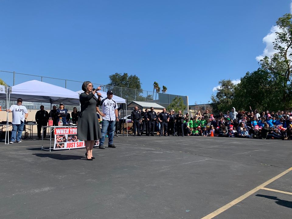 Councilwoman Monica Rodriguez - Say NO Rally at Pacoima