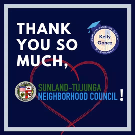 The Sunland-Tujunga Neighborhood Council STNC generously Donated to Grab & Go Meal Center