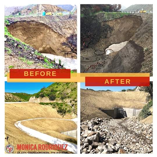 Councilwoman Monica Rodriguez Desk - Reconstruction Project at La Tuna Canyon Road  