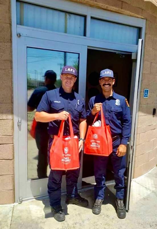 Councilwoman Monica Rodriguez - Delivered Meals to the Firefighters at Fire Station 98 in Pacoima