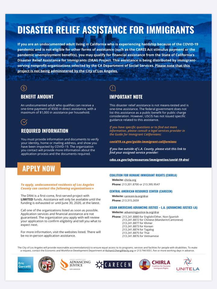 Disaster Relief Assistance For Immigrants