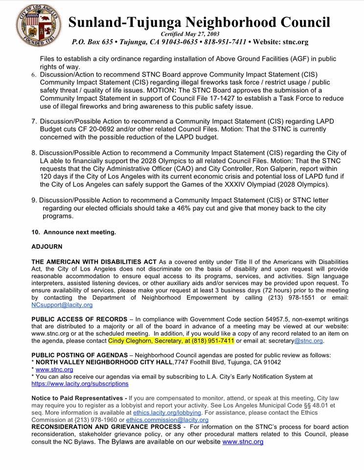 Community Improvement Committee Meeting Tonight 6/30 @ 6:30pm