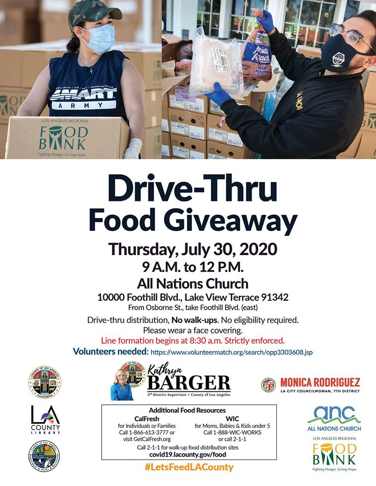 Drive-Thru Food Giveaway