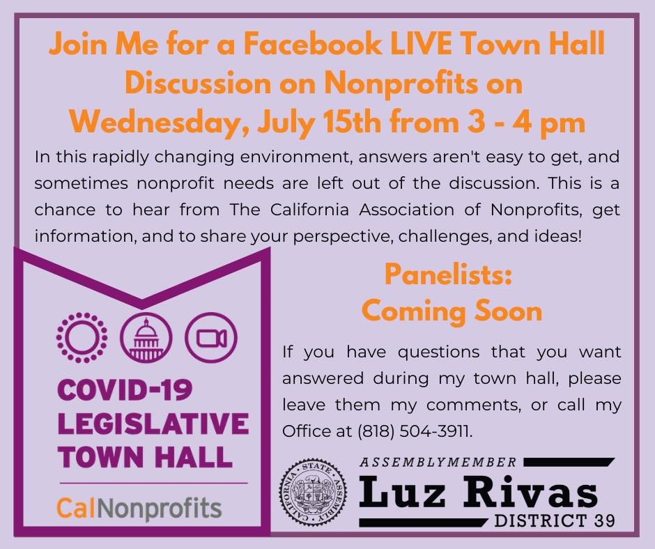 The California Association of Nonprofits on Wednesday