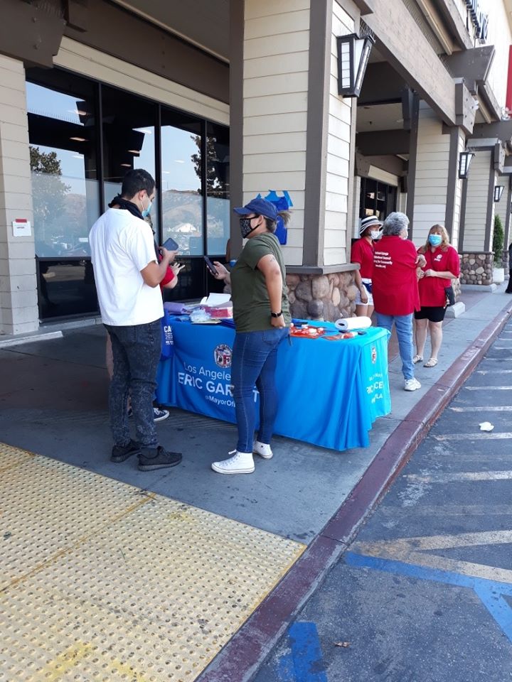 Distributed Around 150 Free Masks