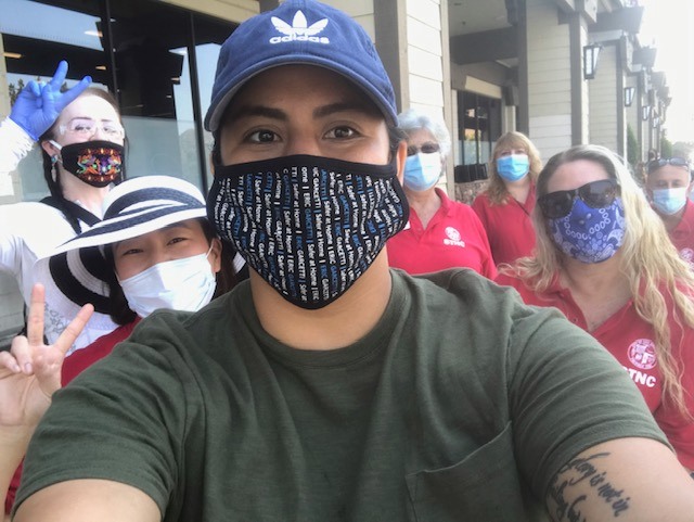 Distributed Around 150 Free Masks
