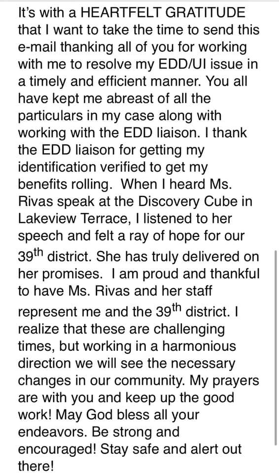 Kind Message from a Constituent