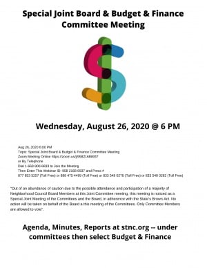 Two STNC Committee Meetings