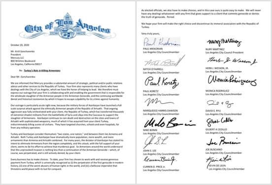 Letter to Mercury, a Public Affairs Firm  