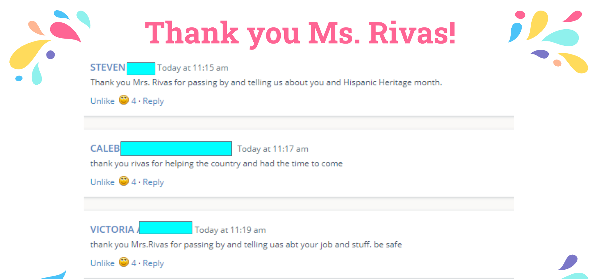 Inviting Me to Speak for Hispanic Heritage Month 