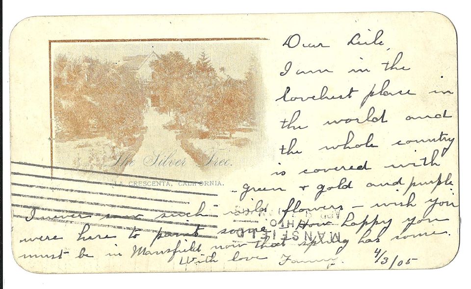 La Crescenta Postcard in 1905