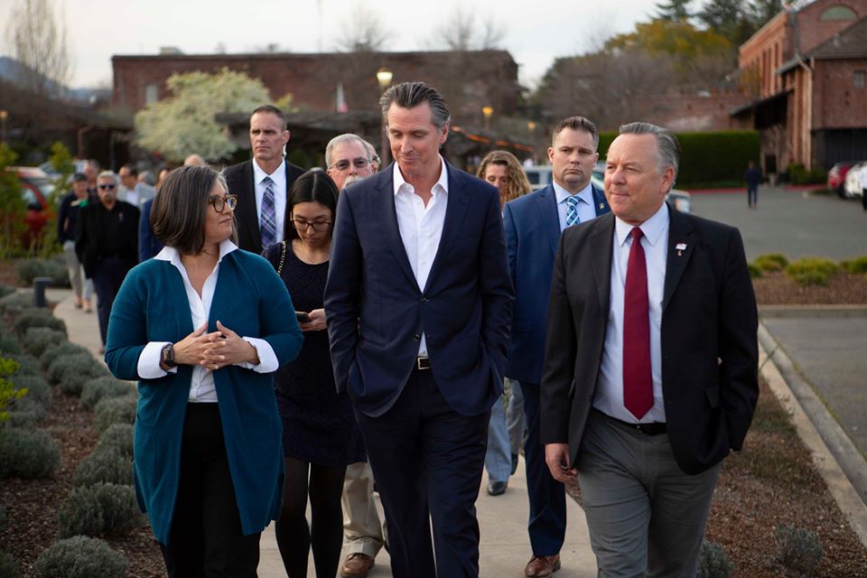 Councilwoman Monica Rodriguez met Governor Gavin Newsom