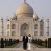US President Donald Trump at Taj Mahal, India