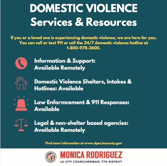 Councilwoman Monica Rodriguez  - Call or Text 911 for Domestic Violence 