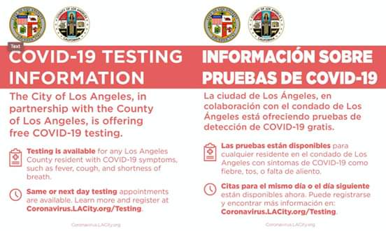 Councilwoman Monica Rodriguez - COVID-19 Testing Information 