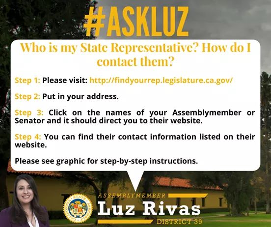 Assemblymember Luz Rivas  - Who is my State Representative?