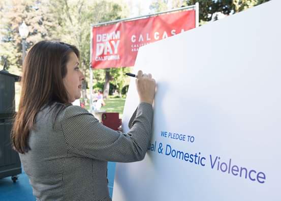 Assemblymember Luz Rivas  - #DenimDay -  Have Taken the Pledge to Support survivors and Raise Awareness of Sexual and Domestic Violence