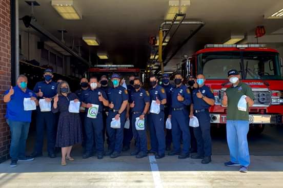 Councilwoman Monica Rodriguez  - Delivered Meals to the Firefighters at Fire Station 98 in Pacoima