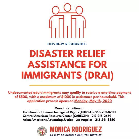 Councilwoman Monica Rodriguez  - Disaster Relief  Assistance for Immigrants (DRAI)