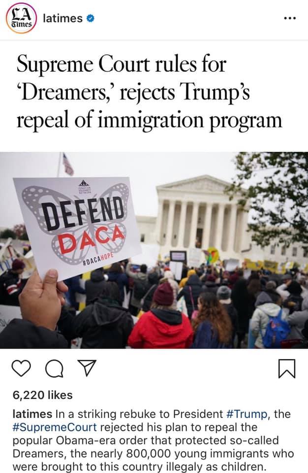 Supreme Court rules for 'Dreamers'