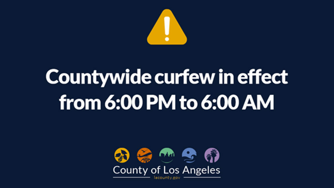Curfew in place tonight 6 p.m. to 6 a.m.