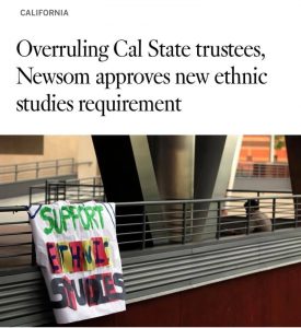 Newsom Approves New Ethnic Studies Requirement