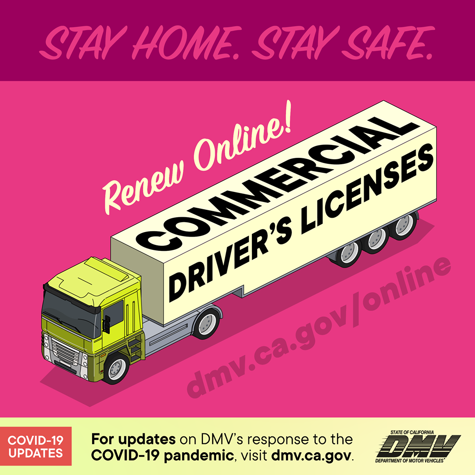 Online Renew of Commercial Driver’s License