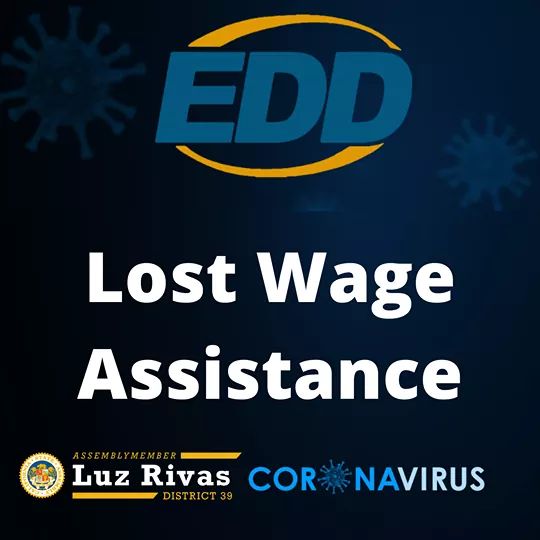 From Assemblymember Luz Rivas Desk - EDD - Lost Wage Assistance  