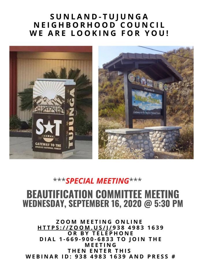 Special Beautification Committee Meeting
