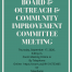 Special Board, Outreach & Community Improvement Committee Meeting
