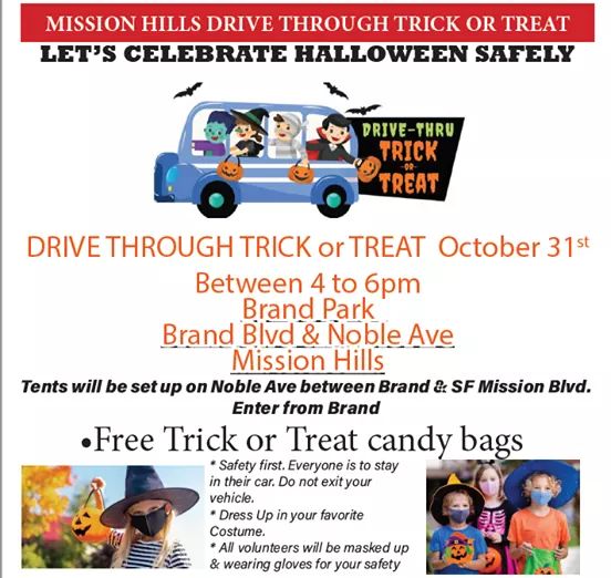 Drive-Through Trick or Treat on October 31st, 2020 