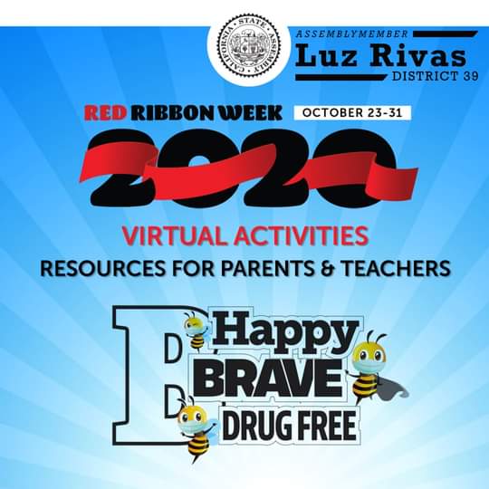 From Assemblymember Luz Rivas Desk -  Red Ribbon Week 