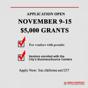 COVID-19 Relief Grant is Now Available to Eligible Street Vendors