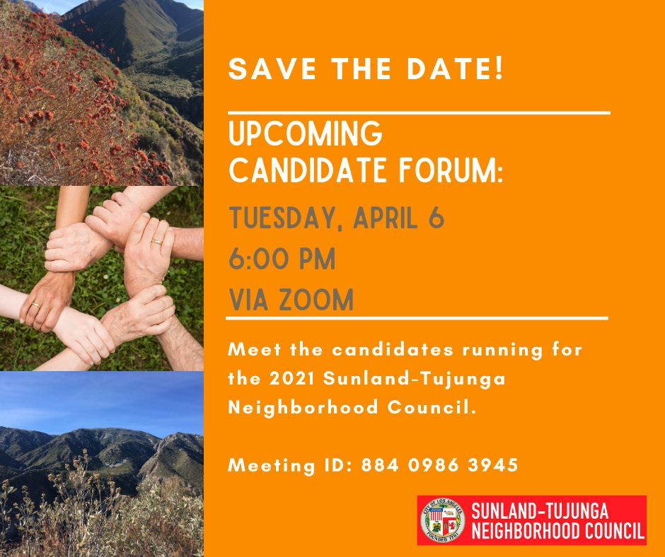 Candidate Forum on Tuesday, April 6th