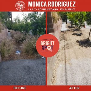 Completed Cleaning on Foothill Boulevard through Sunland 