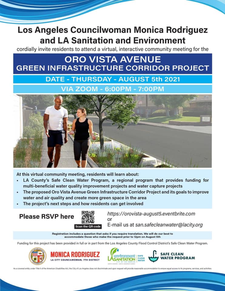 Oro Vista Avenue Green Infrastructure Corridor Project 