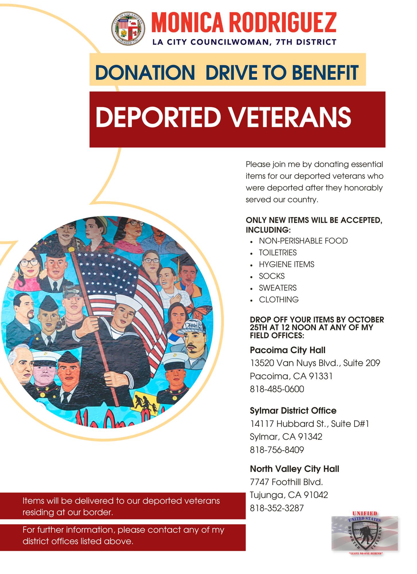 Donation Drive to Benefit Deported Veterans