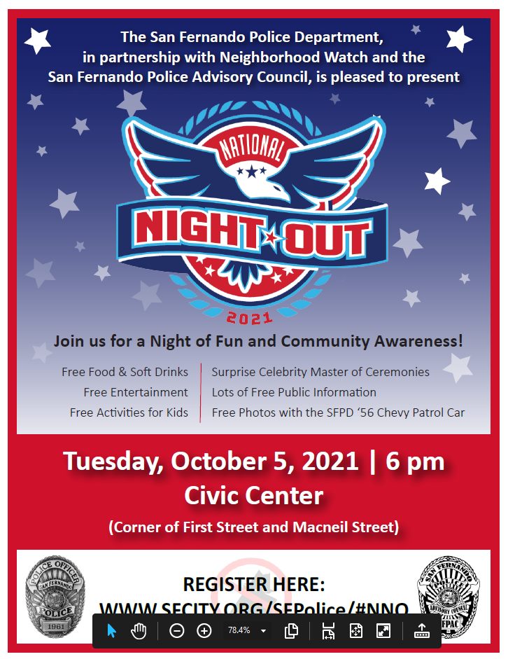 San Fernando’s Annual  National Night Out
