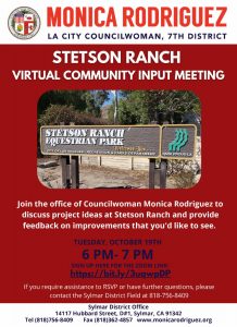 Stetson Ranch Park Community Meeting