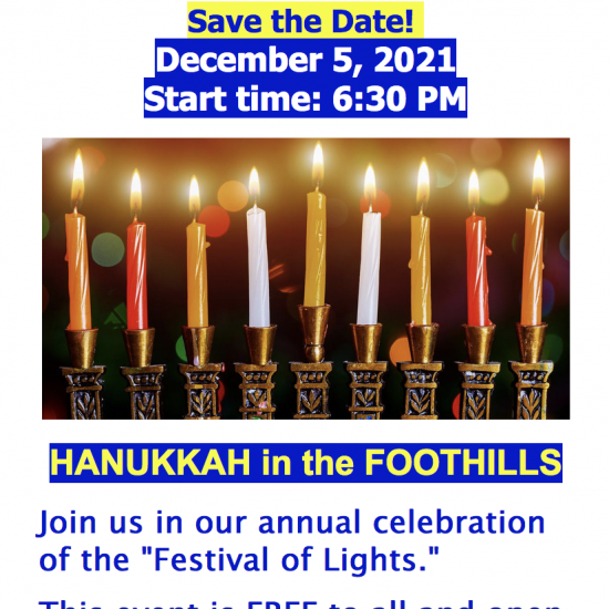 Hanukkah in the Foothills