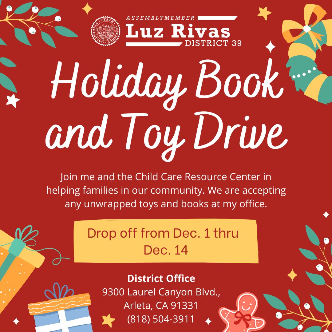 Drop Off any Unwrapped Toys or Books