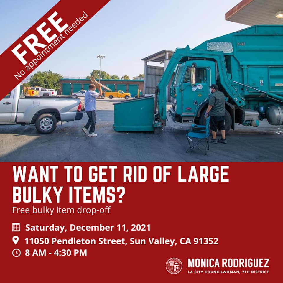 Free Bulky Item Drop-Off is Coming to the East Valley District Yard