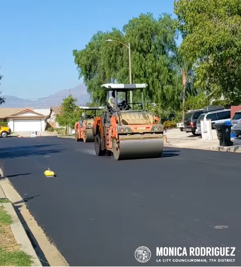 Resurfaced Several Streets in Pacoima