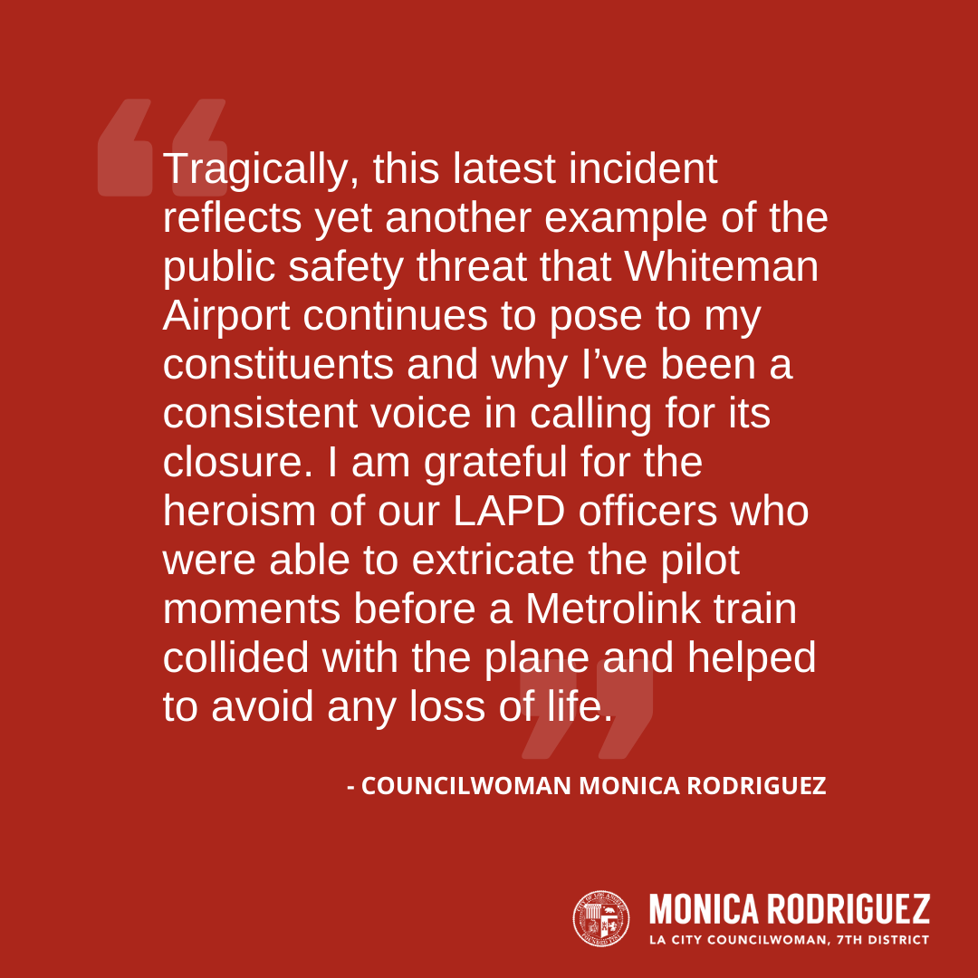My Statement in Response to Today’s Plane Crash