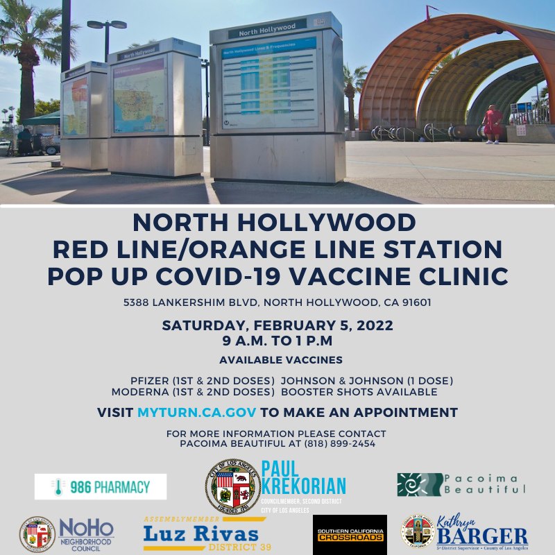 COVID-19 Pop-Up Vaccination Clinic in North Hollywood